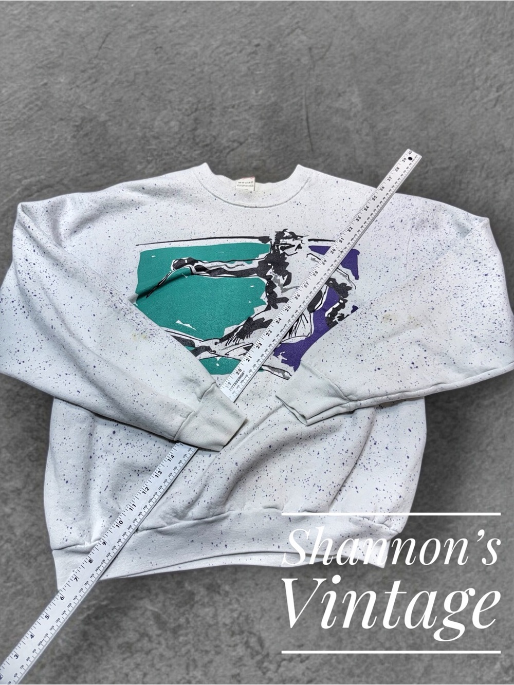 The Summit VNTG 1991 made in USA sz XL Speckled Fruit of the Loom Sweatshirt A51